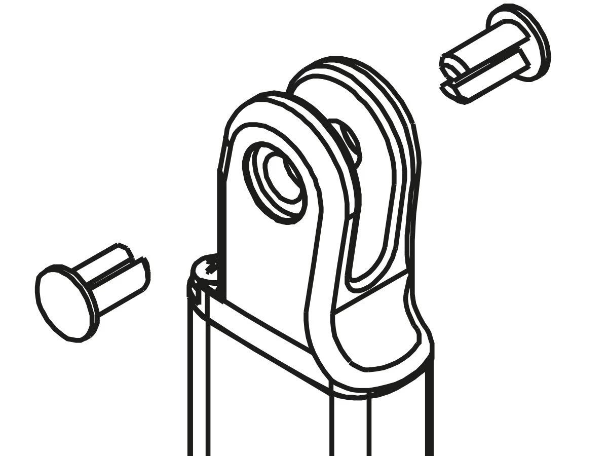 Fiamma Bovenstuk Staander Links F45S/F65S 4 Fiamma Bovenstuk Staander Links F45S/F65S - Afbeelding 2