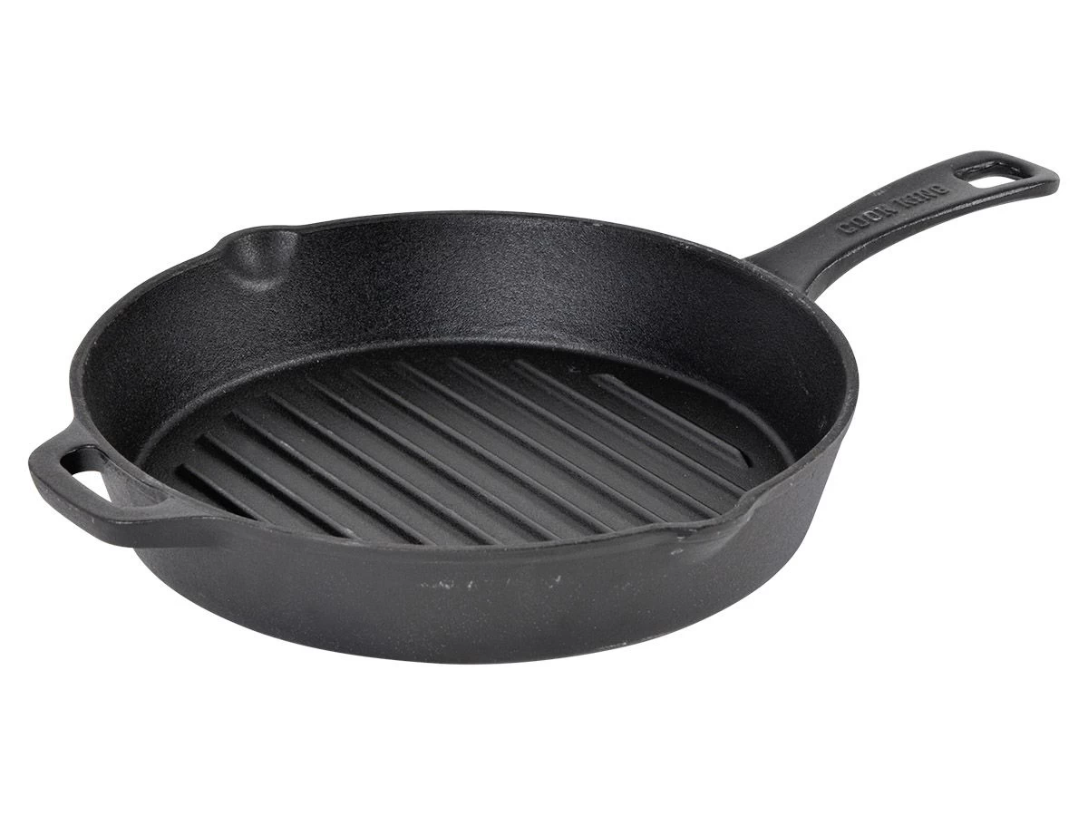 Merkloos Cast Iron Gietijzeren Grillpan 3 Merkloos Cast Iron Gietijzeren Grillpan