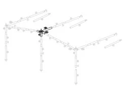 Luifelframe 25mm Middenkruis -Buitenkampeerwinkel 455798 455798 images other luifelframe hoekstuk 25 mm staal nummer 2 3 2 ecommerce