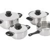 Merkloos 4-delige RVS Pannenset -Buitenkampeerwinkel 4 delige rvs pannenset ecommerce fb41