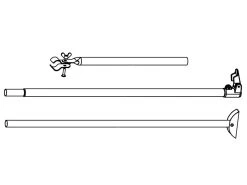 Piper PowerGrip Stormstang Met Klapvoet Aluminium 28 Mm