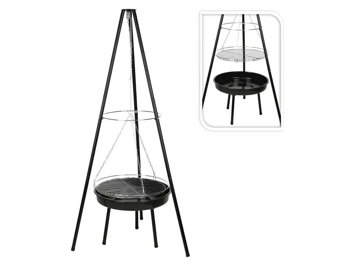 Merkloos BBQ Driepoot Met Vuurschaal 3 Merkloos BBQ Driepoot Met Vuurschaal