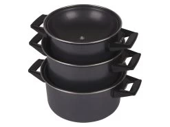 Bo-Camp Rondo Pannenset 6 Bo-Camp Rondo Pannenset -Buitenkampeerwinkel bocamppannensetrondocarbonstaal2 1 ecommerce 9918 1