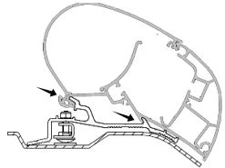 Dometic PerfectRoof Ducato H2 Adapter