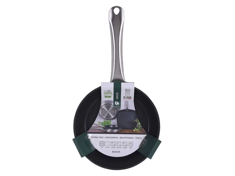 Excellent Houseware Ø 20 Cm Wave Koekenpan 4 Excellent Houseware Ø 20 Cm Wave Koekenpan - Afbeelding 2