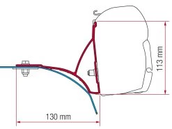 Fiamma F45 Adapter Ducato Roof Rack H2 >2006