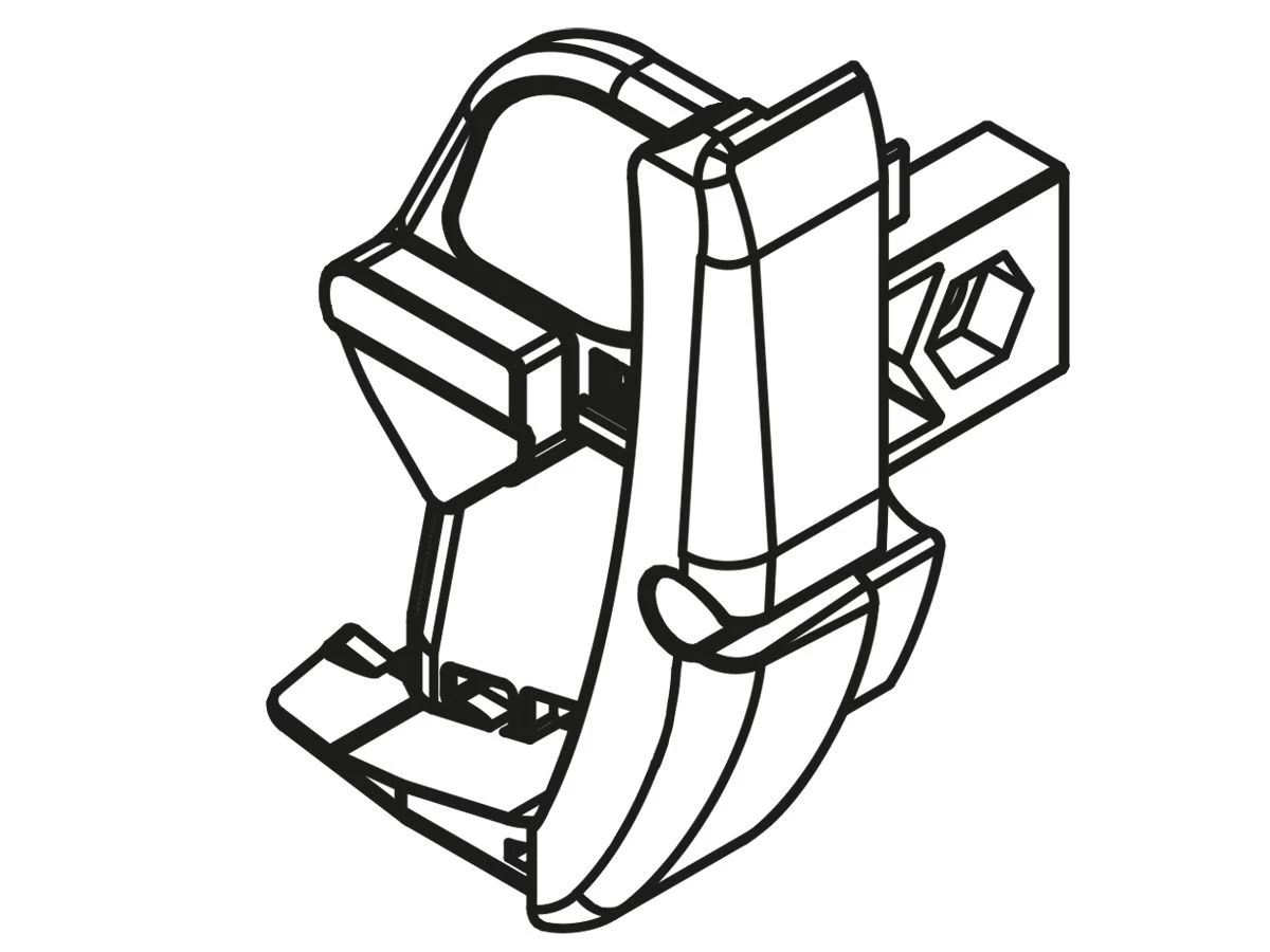 Fiamma Eindkap Voorlijst Links F45L 2 Fiamma Eindkap Voorlijst Links F45L