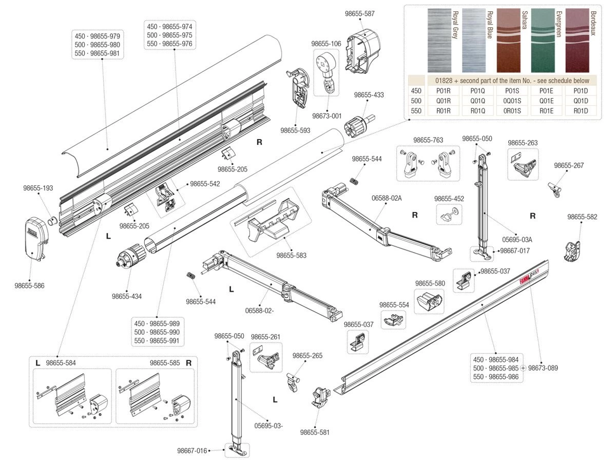 Fiamma Eindkap Voorlijst Links F45L 3 Fiamma Eindkap Voorlijst Links F45L - Afbeelding 2
