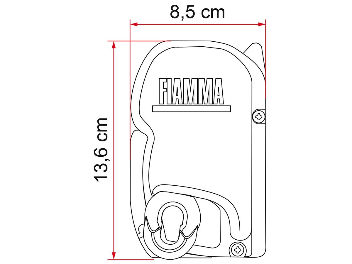 Fiamma F45S PSA Polar White Cassetteluifel 5 Fiamma F45S PSA Polar White Cassetteluifel - Afbeelding 3