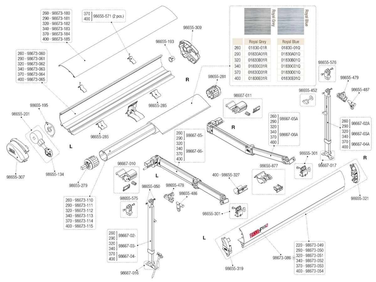 Fiamma Scharnierstuk Staander Aluminium Rechts F65S 4 Fiamma Scharnierstuk Staander Aluminium Rechts F65S - Afbeelding 2