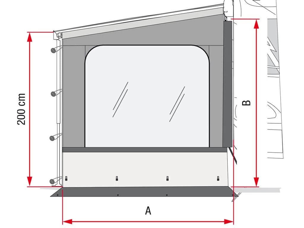 Fiamma Side W Pro Zijwand Caravanstore XL 4 Fiamma Side W Pro Zijwand Caravanstore XL - Afbeelding 2