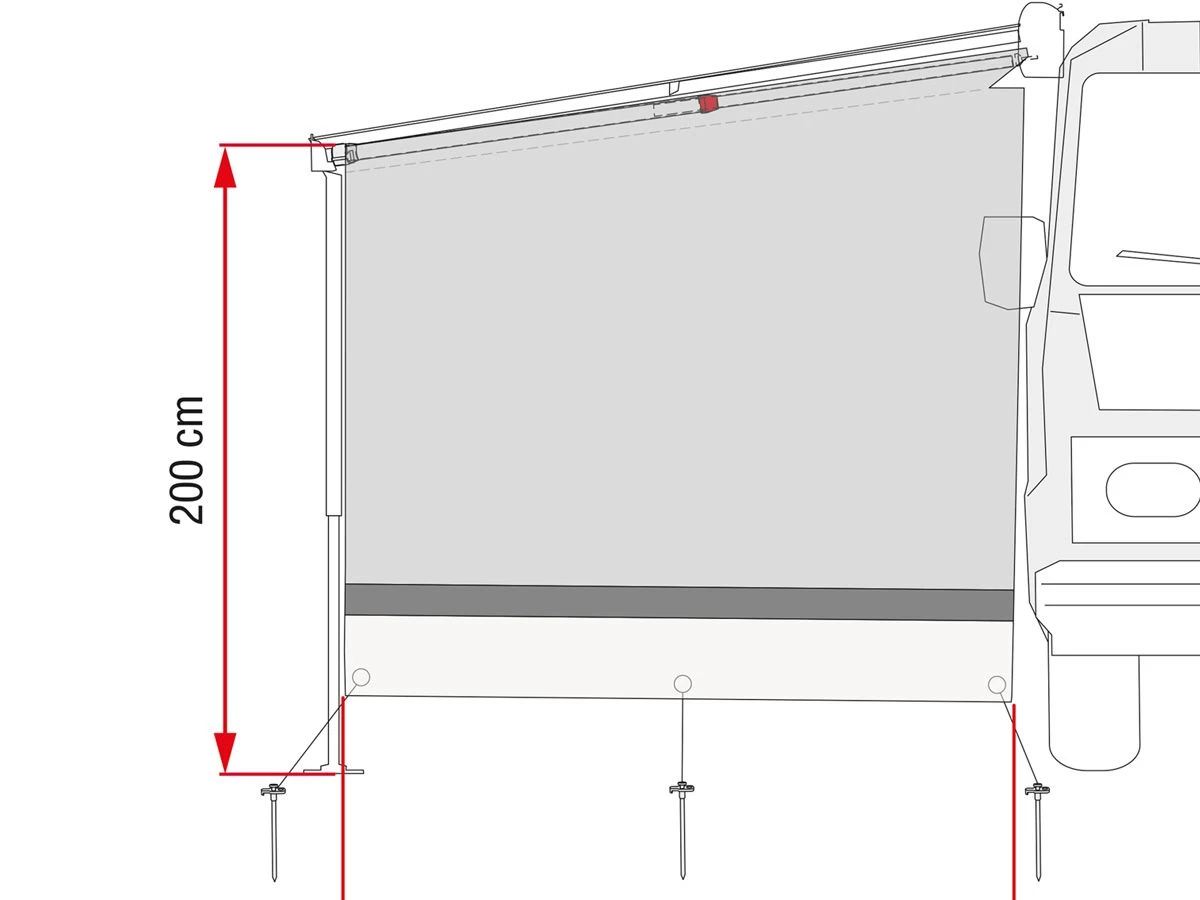 Tweedekans Fiamma Sun View Side Grey Caravanstore 4 Tweedekans Fiamma Sun View Side Grey Caravanstore - Afbeelding 2