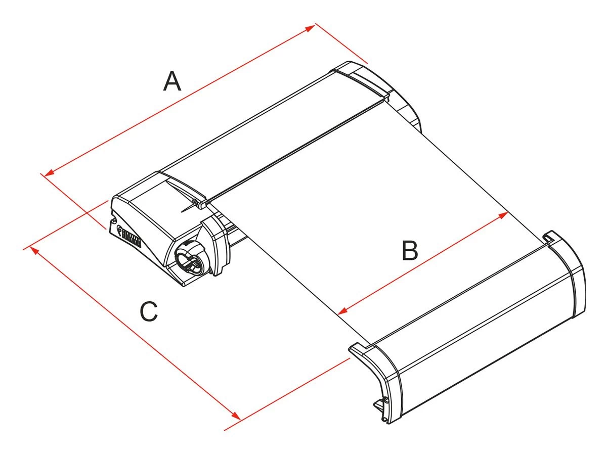 Fiamma F40Van Deep Black Cassetteluifel 12 Fiamma F40Van Deep Black Cassetteluifel - Afbeelding 10