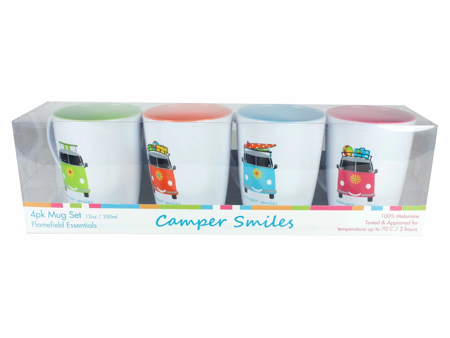 Flamefield Camper Smiles Bekerset 4 Flamefield Camper Smiles Bekerset - Afbeelding 2