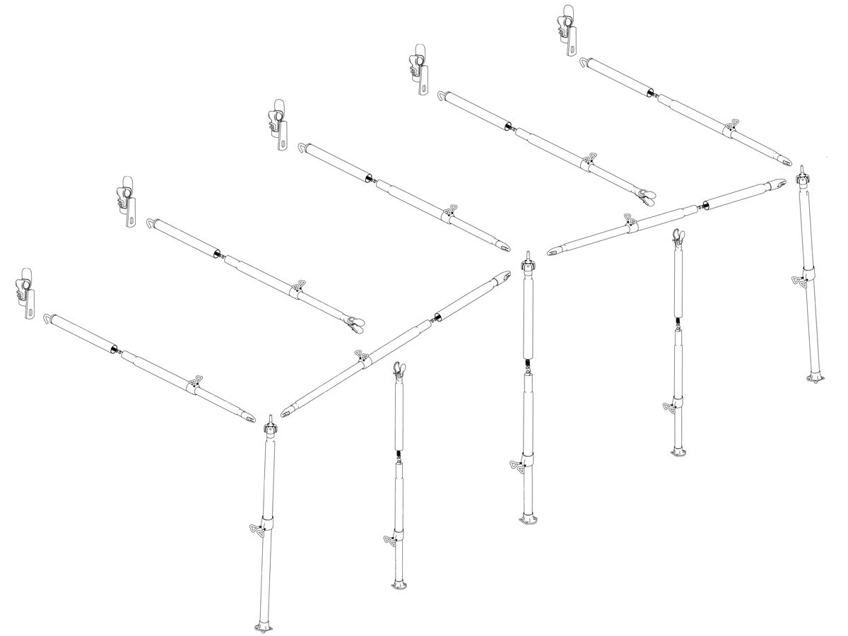 Isabella Eclipse MegaFrame G20/G21 Luifelframe 3 Isabella Eclipse MegaFrame G20/G21 Luifelframe