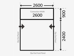 Dometic Club Air Pro Drive-Away Bustent -Buitenkampeerwinkel kampa dometic plattegrond club drive away 2021 ecommerce 0559