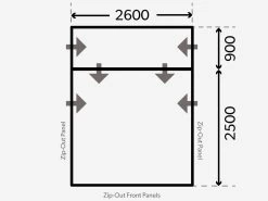 Dometic Rally Air Pro 260 Drive-Away Campertent -Buitenkampeerwinkel kampa dometic plattegrond rally 260 drive away 2021 ecommerce 56df