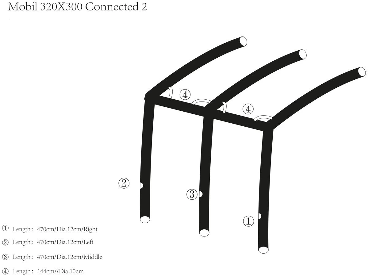 Obelink Mobil 320 Easy Air Connected Maat 2 Hoofd Airtube Links 4 Obelink Mobil 320 Easy Air Connected Maat 2 Hoofd Airtube Links - Afbeelding 2