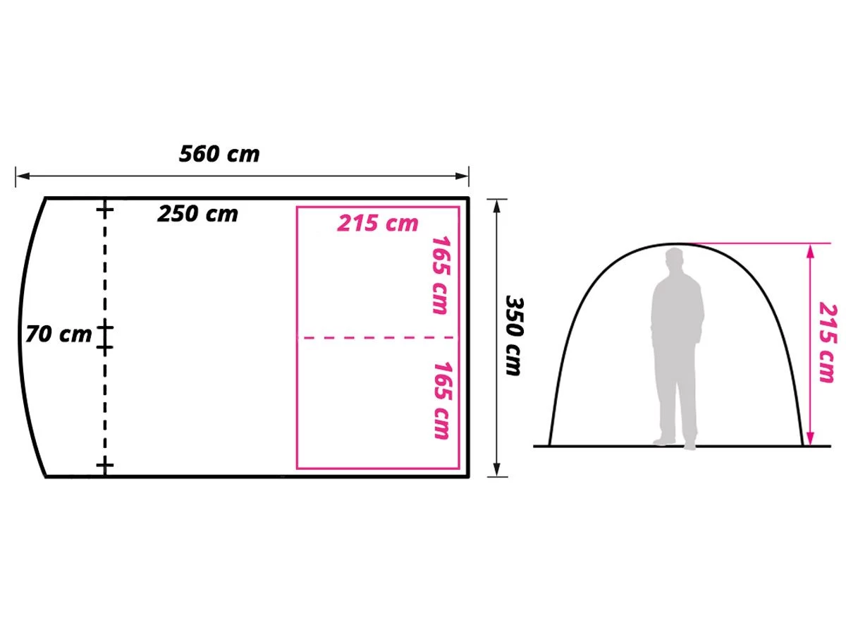 Obelink Living Tunneltent 10 Obelink Living Tunneltent - Afbeelding 8