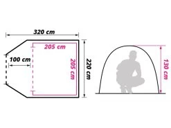 Obelink Shelter 3 CoolDark Koepeltent 15 Obelink Shelter 3 CoolDark Koepeltent -Buitenkampeerwinkel obelink shelter 3 cooldark floor plan ecommerce 7d85
