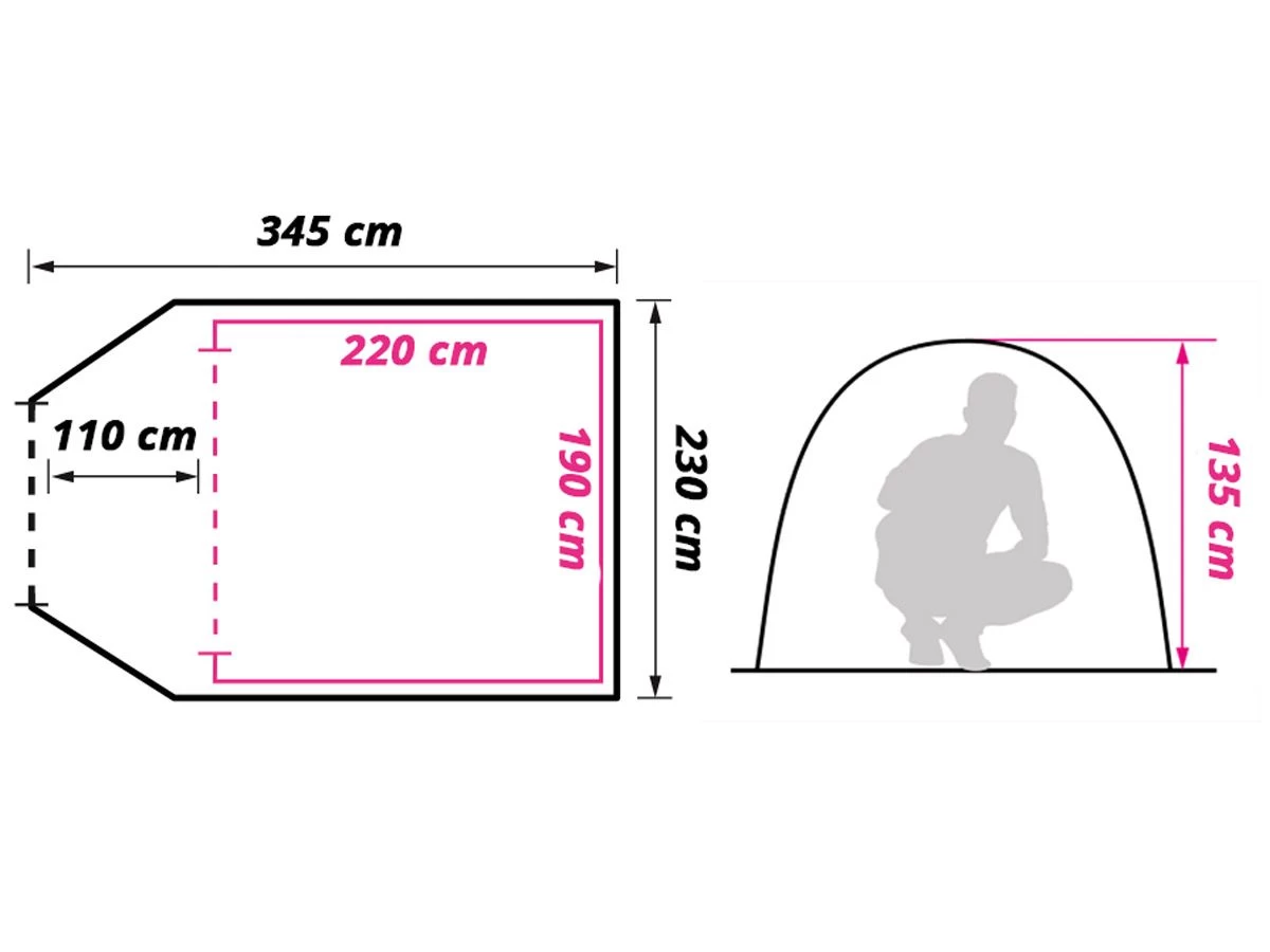 Obelink Spring Easy Air Tunneltent 8 Obelink Spring Easy Air Tunneltent - Afbeelding 6