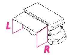 Obelink Queen Zijwand 275 Rechts -Buitenkampeerwinkel obelink zijwand links rechts ecommerce 1