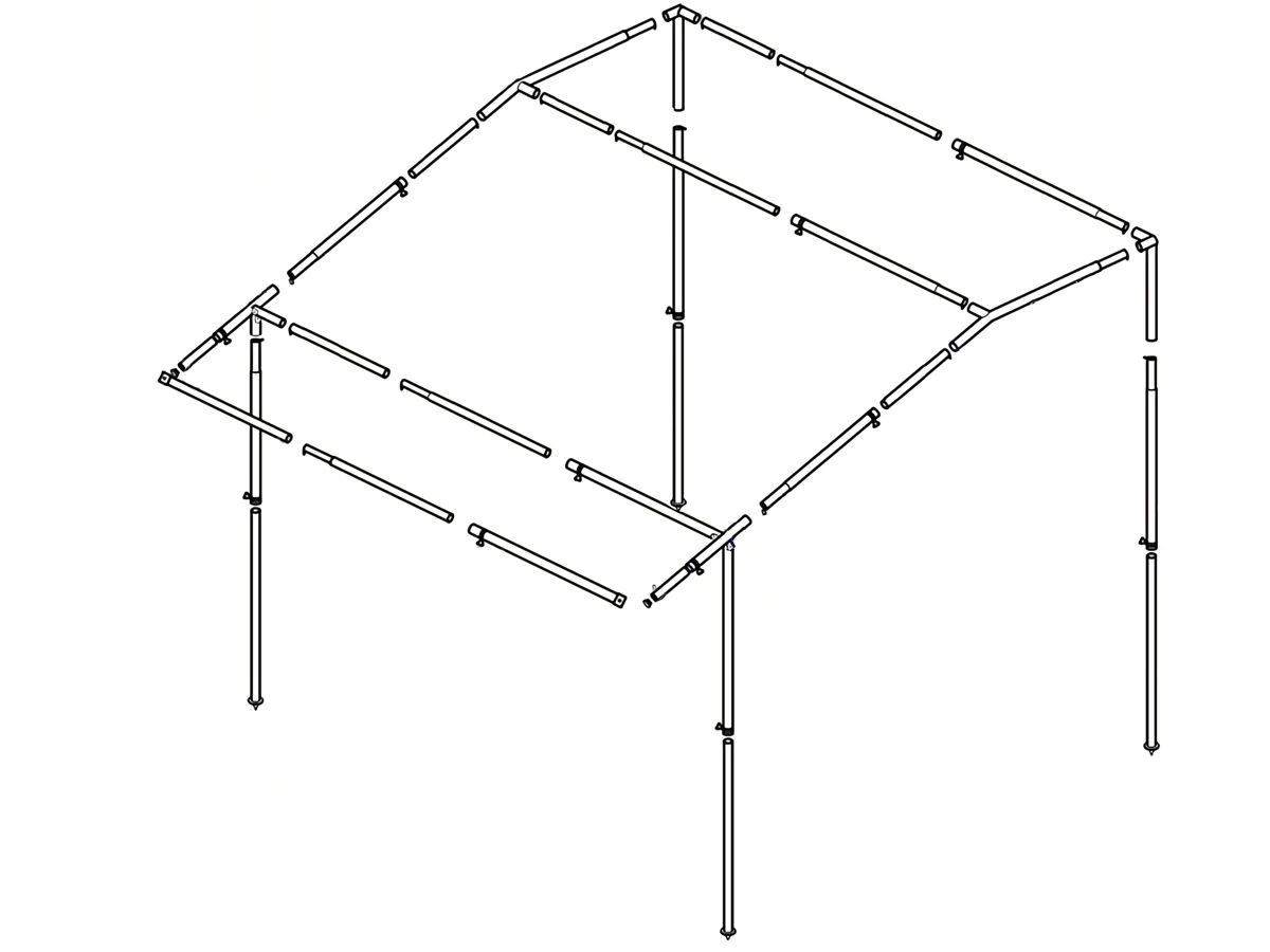 Hypercamp Oxford 1 Wintertentframe 3 Hypercamp Oxford 1 Wintertentframe