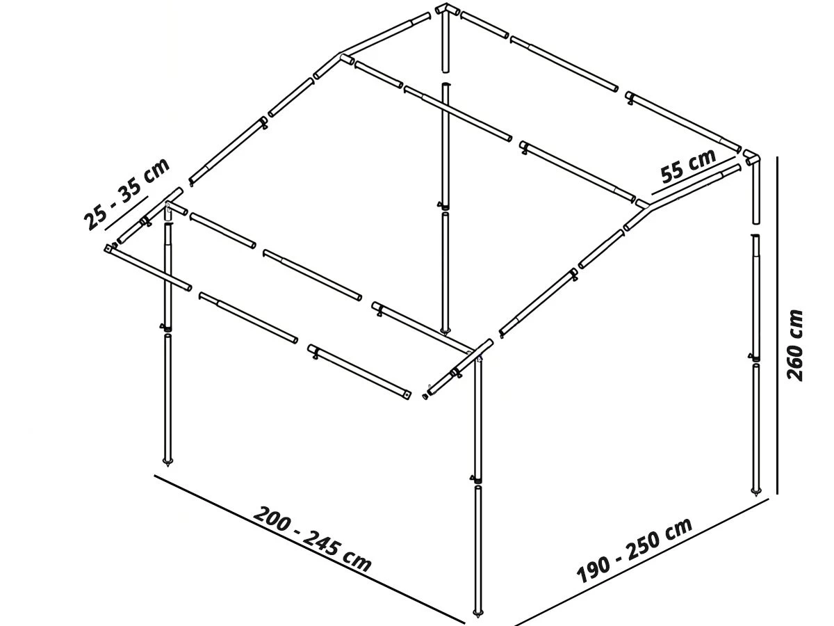 Hypercamp Oxford 1 Wintertentframe 4 Hypercamp Oxford 1 Wintertentframe - Afbeelding 2