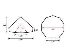 Obelink Sahara 300 Deluxe Bell Tent -Buitenkampeerwinkel sahara 300 plattegrond ecommerce 50b5 1