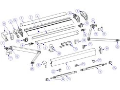 Thule Omnistor Knikarm Rechts 6200 300-450