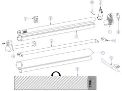 Thule Peesbevestiging Windscreen -Buitenkampeerwinkel thule windscreen spare parts 3 ecommerce 2452 1