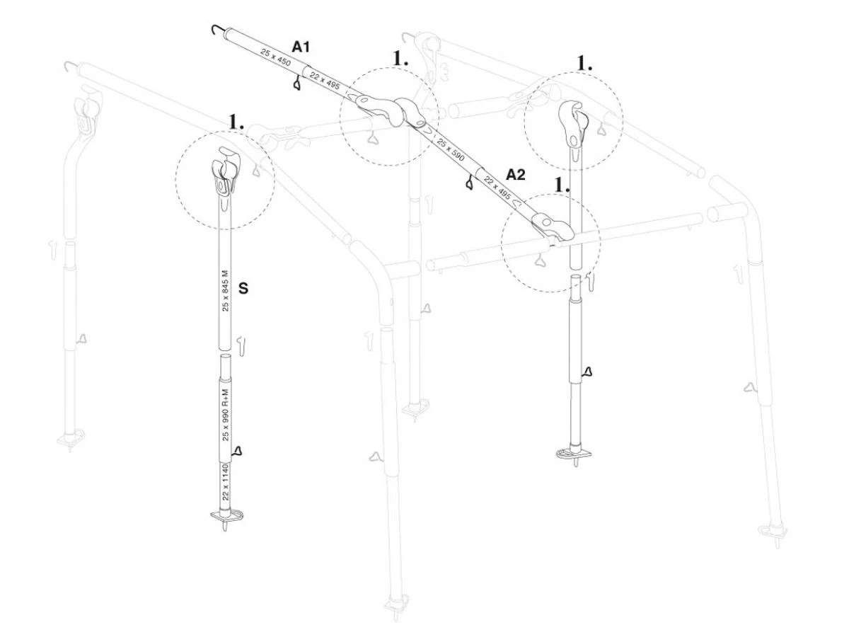 Walker Snow & Fun Plus Safety Set Verstevigingsset 4 Walker Snow & Fun Plus Safety Set Verstevigingsset - Afbeelding 2